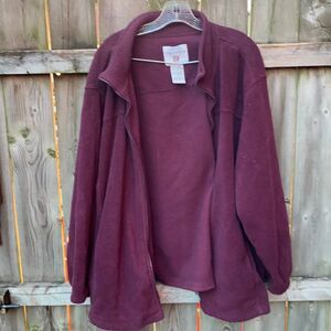 Faded Glory Purple Zip up fleece sz. 2X